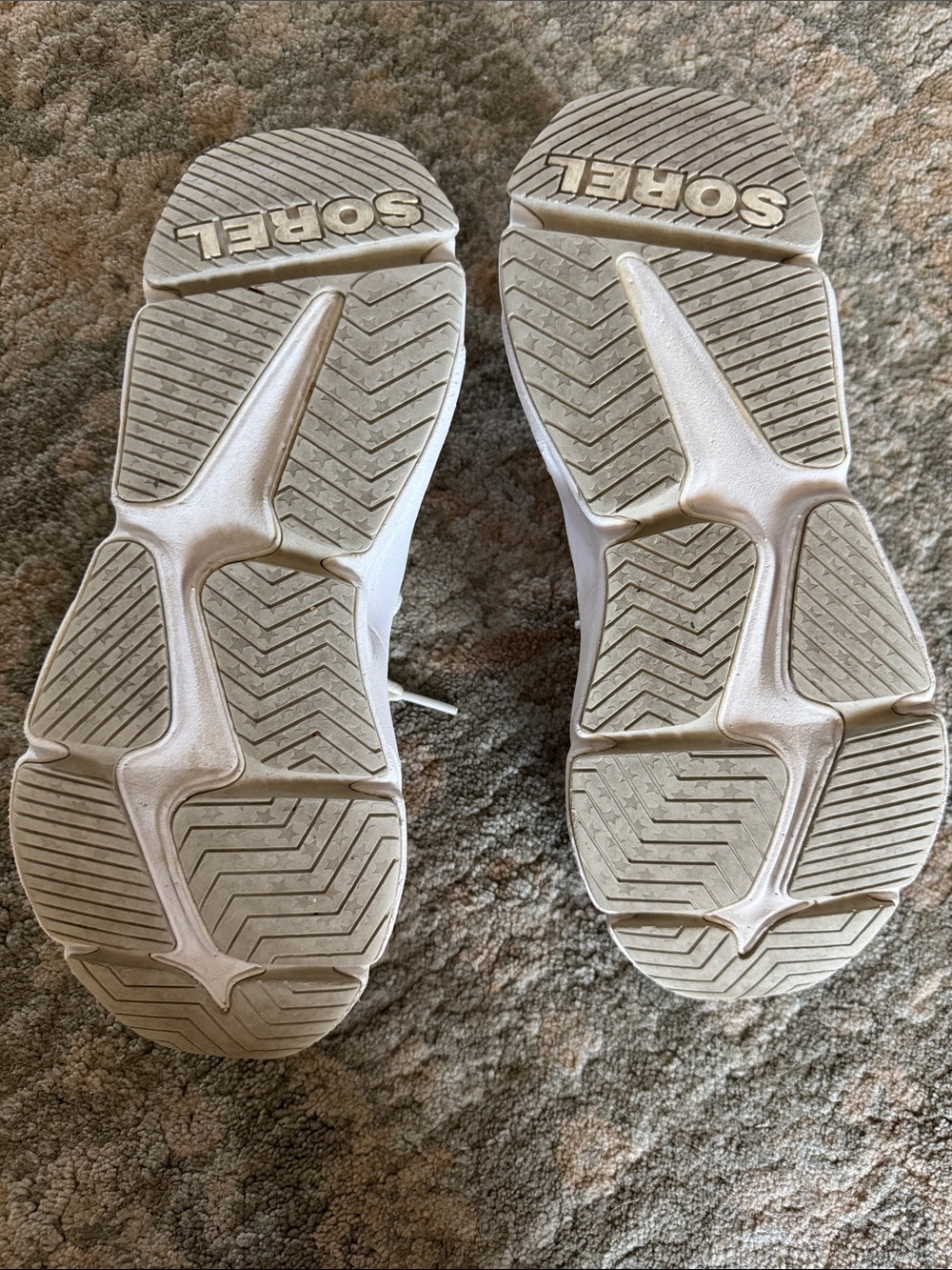 Sorel White and Light Gray Mesh Trainer Sneakers - Picture 8 of 8
